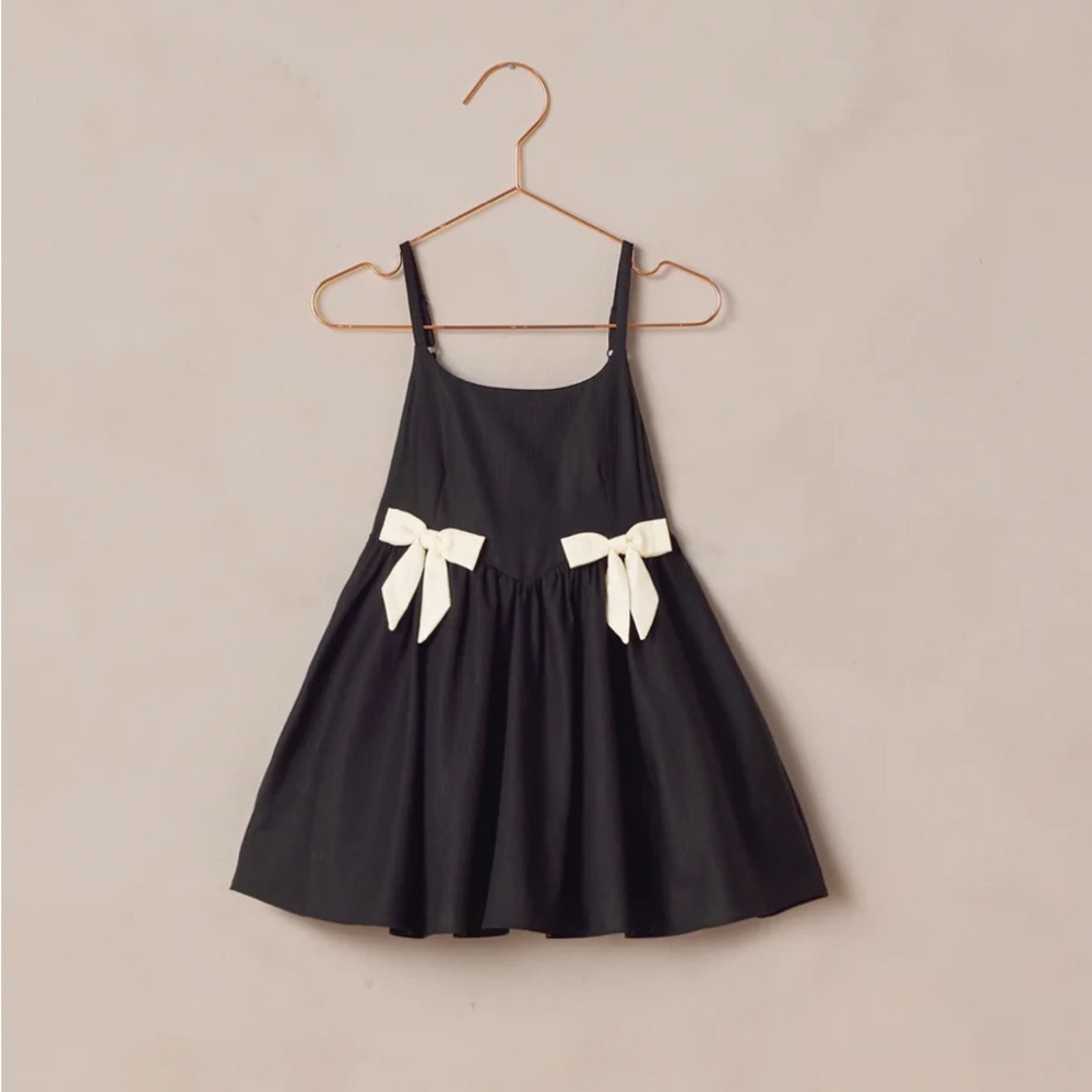 Elegant Black Dress with Cream Accents